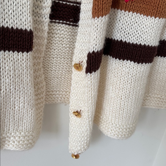 Anthropologie Vero Alfie Hand-Knit Cardigan Sweater Size 2 - Picture 9 of 16